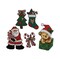 5-Piece Christmas Iron-On Patch Bundle – Santa, Tree, Stocking & Holiday Appliqués